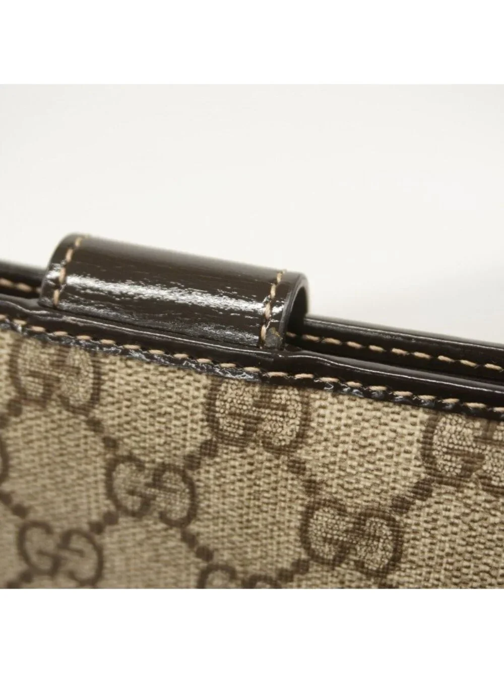 ★SOLD★ Gucci Wallet GG Supreme Brown Gold - Picture 7 of 9